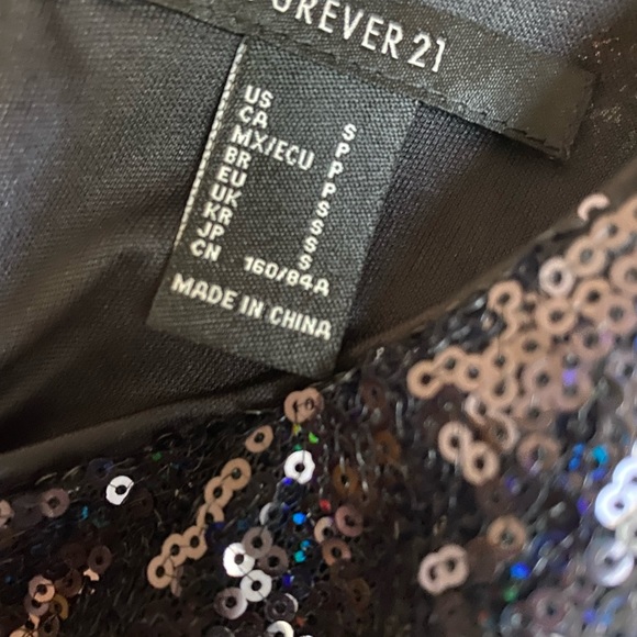 Forever 21 Sequin Bodycon Mini Dress: size small - Picture 4 of 5
